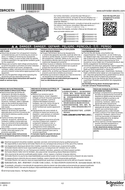 schneider施耐德ZBRCETH Modbus TCP Communication module_ 说明书